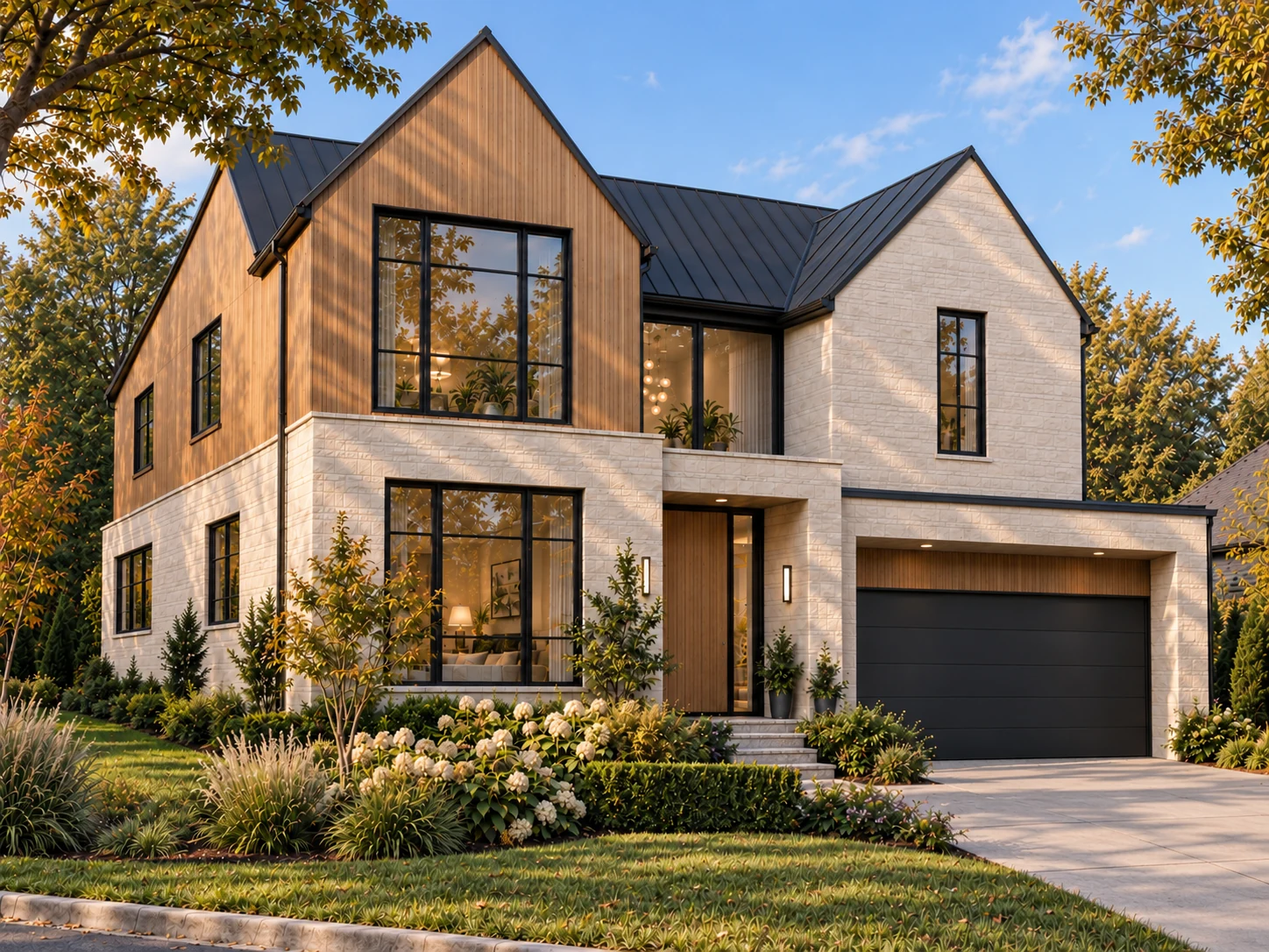 Front-left perspective — architectural concept visualization.
