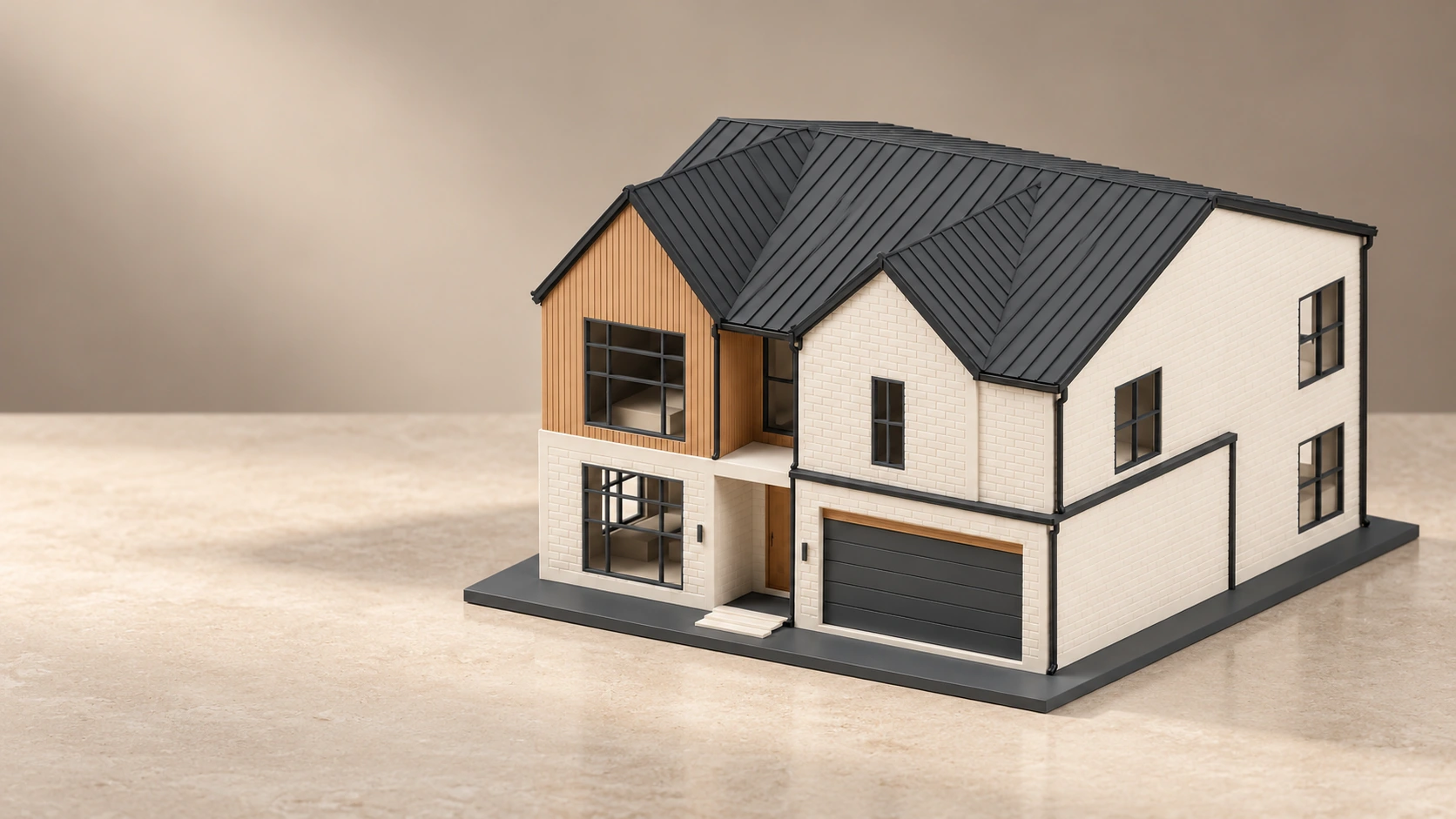 Aschenkite architectural miniature — digital print preview
