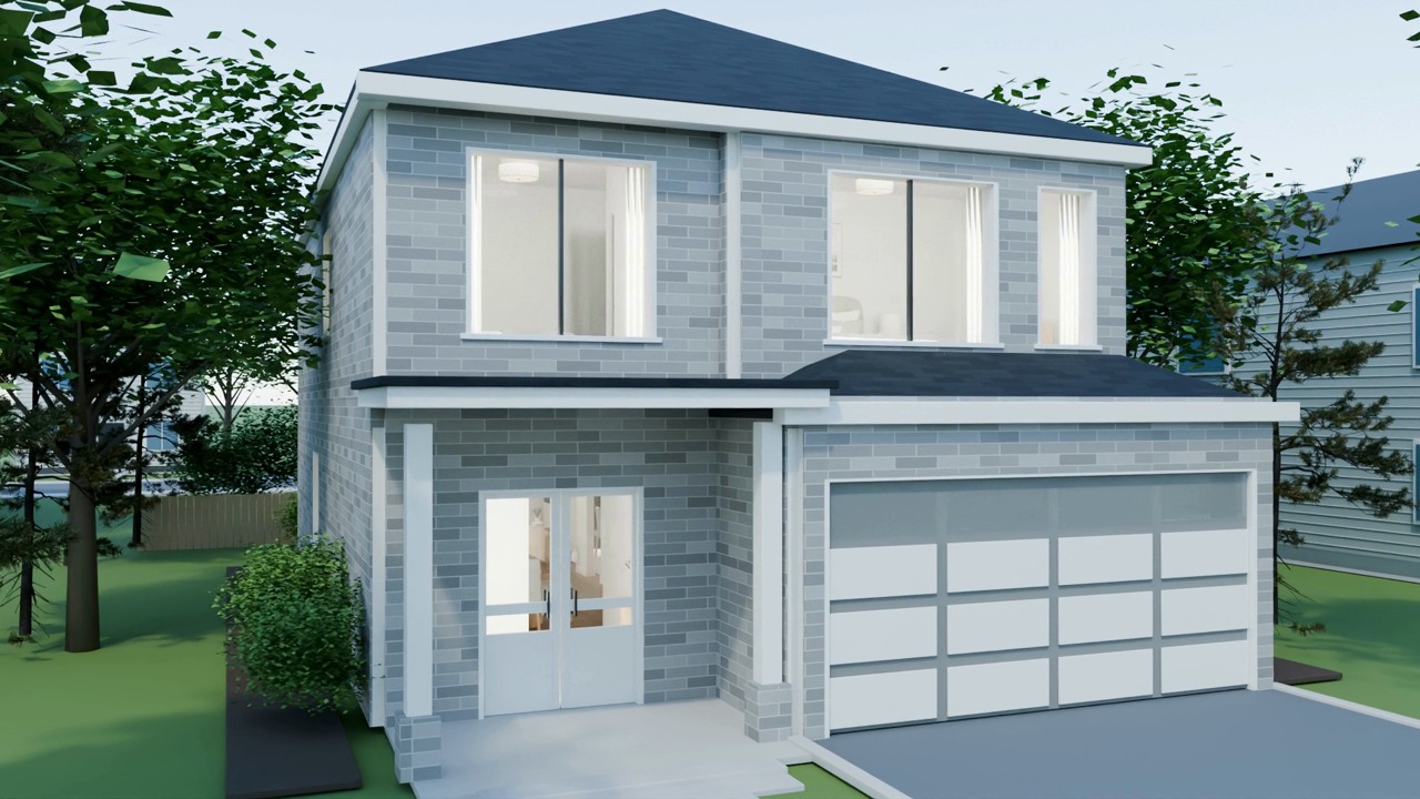 Ridgefield detached home framed by trees in daylight