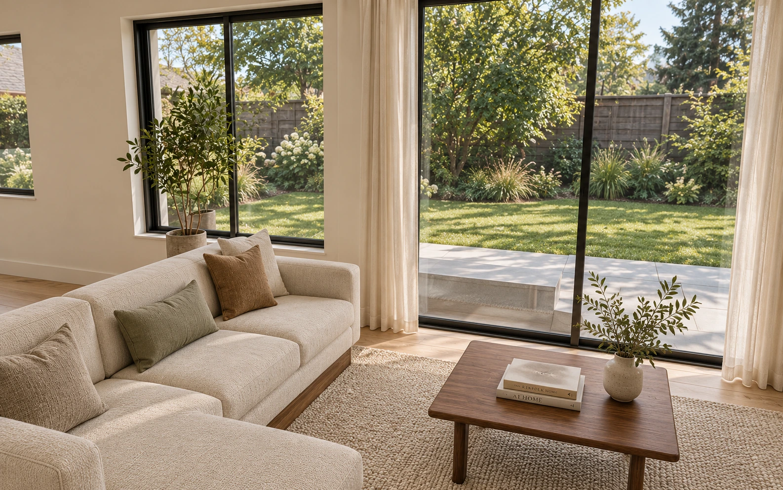 Great room — interpreted panoramic study.