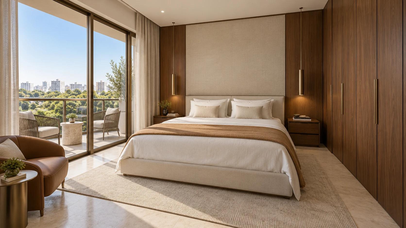 Courtyard Quarter — Primary bedroom